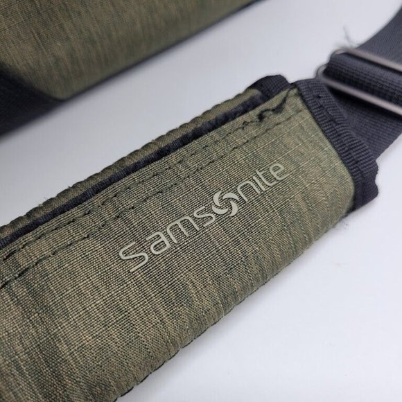 SOLD NWOT Samsonite Modern Utility Messenger Bag Laptop Green - Picture 10 of 13